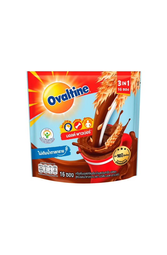 โอวัลติน ช็อกโกแลต3อิน1 ไม่มีน้ำตาลทราย 25g x17s
