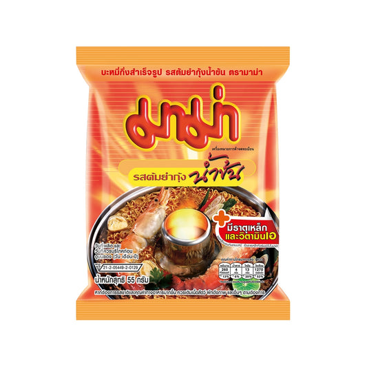 มาม่าบะหมี่ ต้มยำกุ้งน้ำข้น 55g