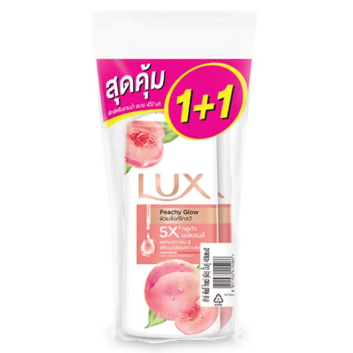 ลักส์ครีมอาบน้ำซอฟโรสชมพูรีฟิล400mlx2