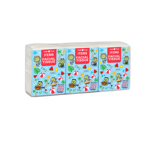 เทอร์เทิล กระดาษเช็ดหน้า 10 แผ่น 6 ห่อ