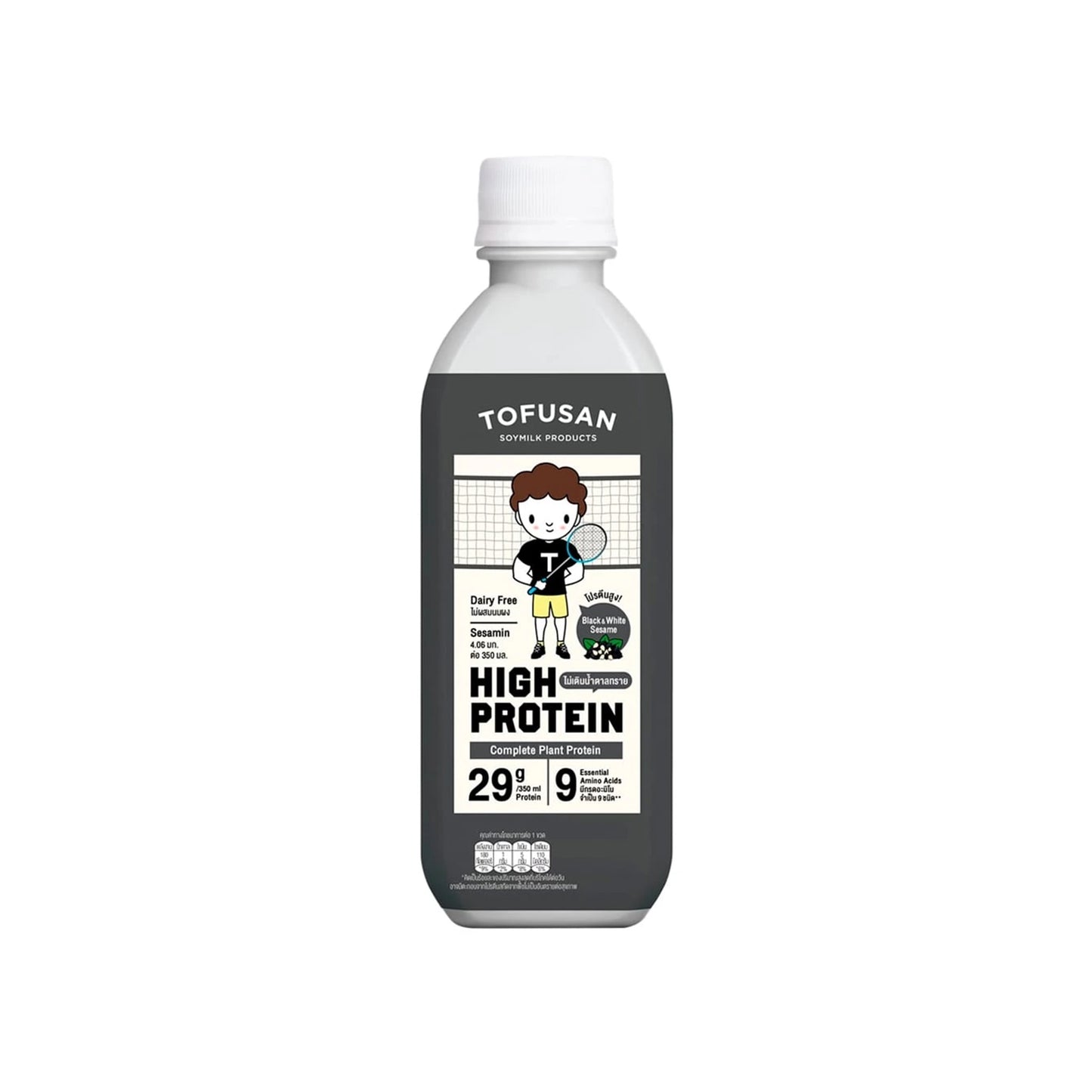 โทฟุซังนมถั่วเหลืองสูตรโปรตีนสูงรสงาดำ 350ml