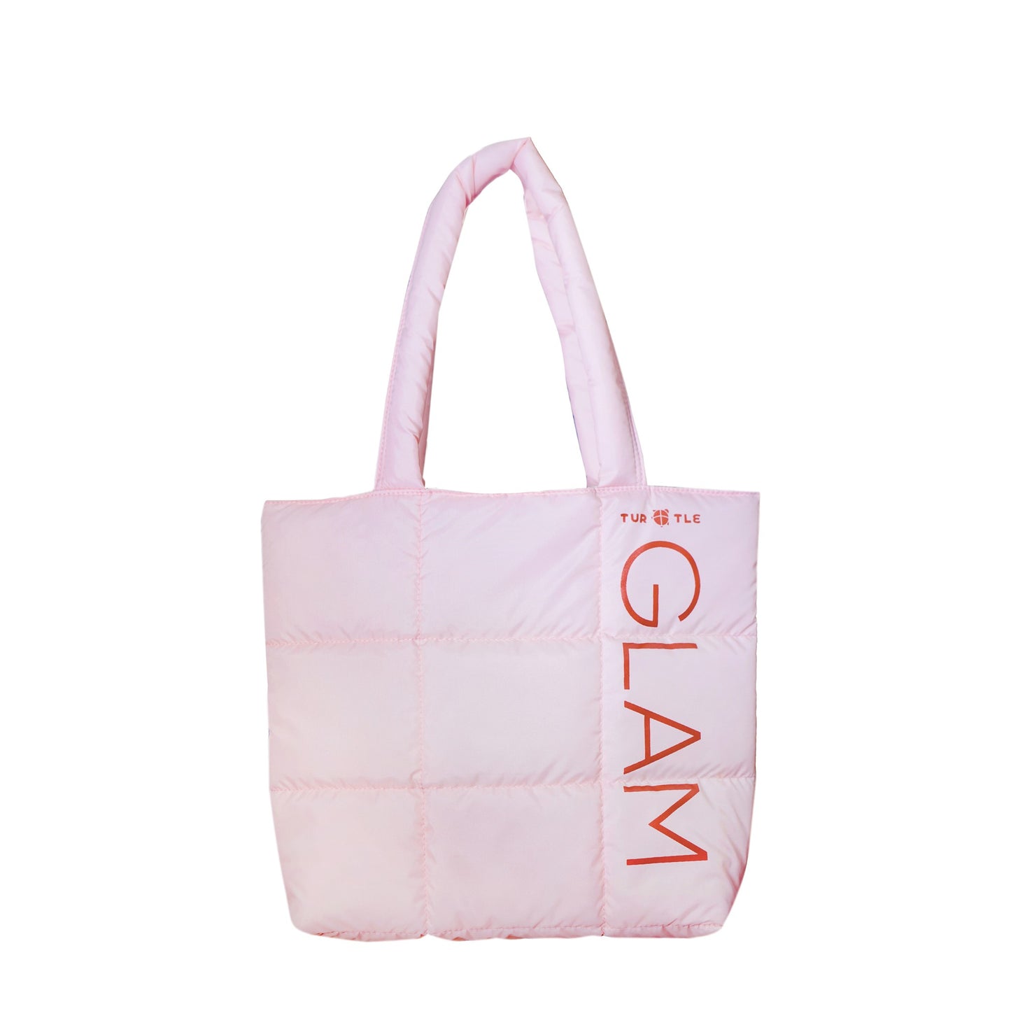 เทอร์เทิล กระเป๋าพัฟฟี่ สีชมพูอ่อน