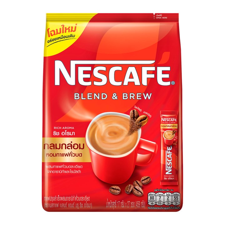 เนสกาแฟ เบลนด์แอนด์บรูริชอโรมา 17.5g x27s