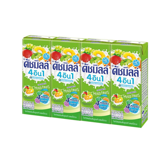 ดัชมิลล์ นมเปรี้ยวรสผลไม้รวม 165ml x4