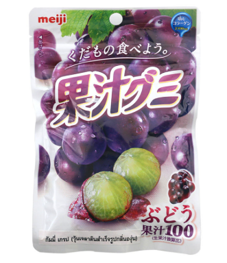 เมจิ ฟรุต กัมมี่ เกรป 54g