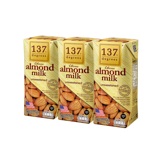 รับพอยท์ X5 : 137ดีกรี นมอัลมอนด์สูตรอันสวีทเทนด์ 180ml x3