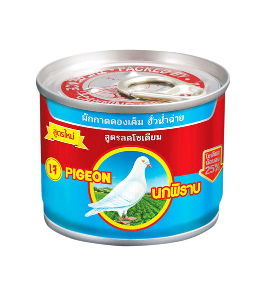 นกพิราบ ผักกาดดองเค็ม ฝาดึง 140g