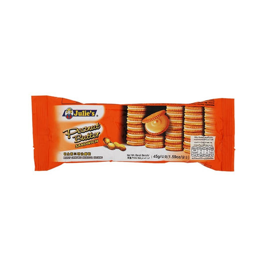 จูลี่ส์แครกเกอร์สอดใส้ครีมเนยถั่ว 45g