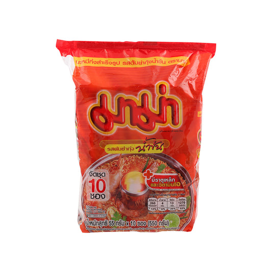 มาม่าบะหมี่ ต้มยำกุ้งน้ำข้น 55gx10