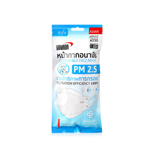 ยามาดะ หน้ากากอนามัย Size L #4230 สีขาว x10pc