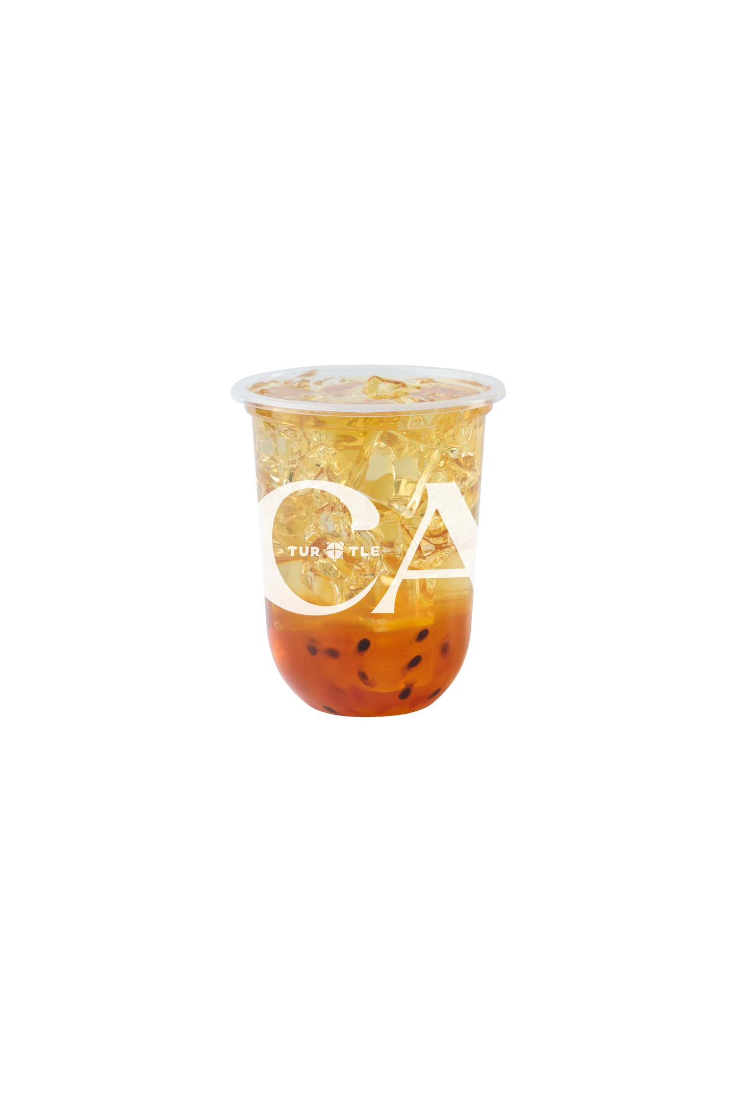 เทอร์เทิล ชาเขียวพีชและเสาวรส 16oz