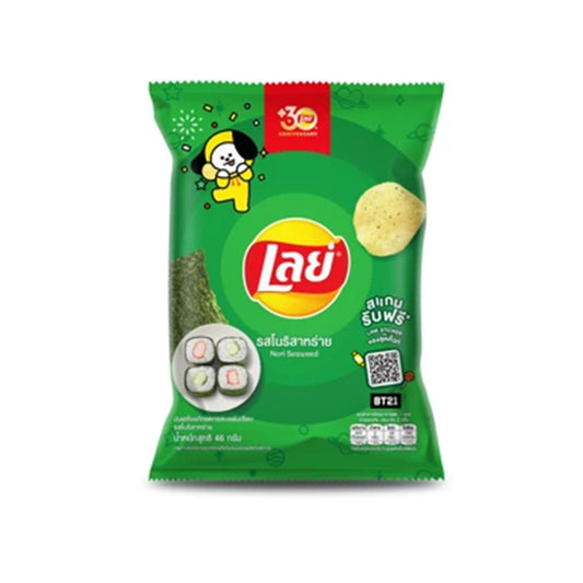 เลย์มันฝรั่งแผ่นเรียบโนริสาหร่าย 46g