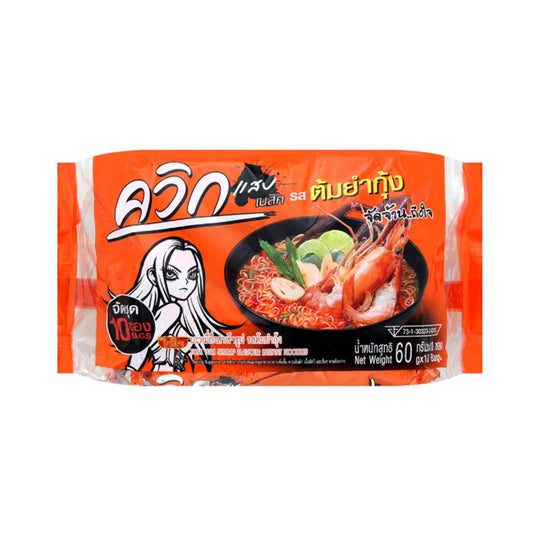 ไวไวควิกบะหมี่ ต้มยำกุ้ง 60gx10