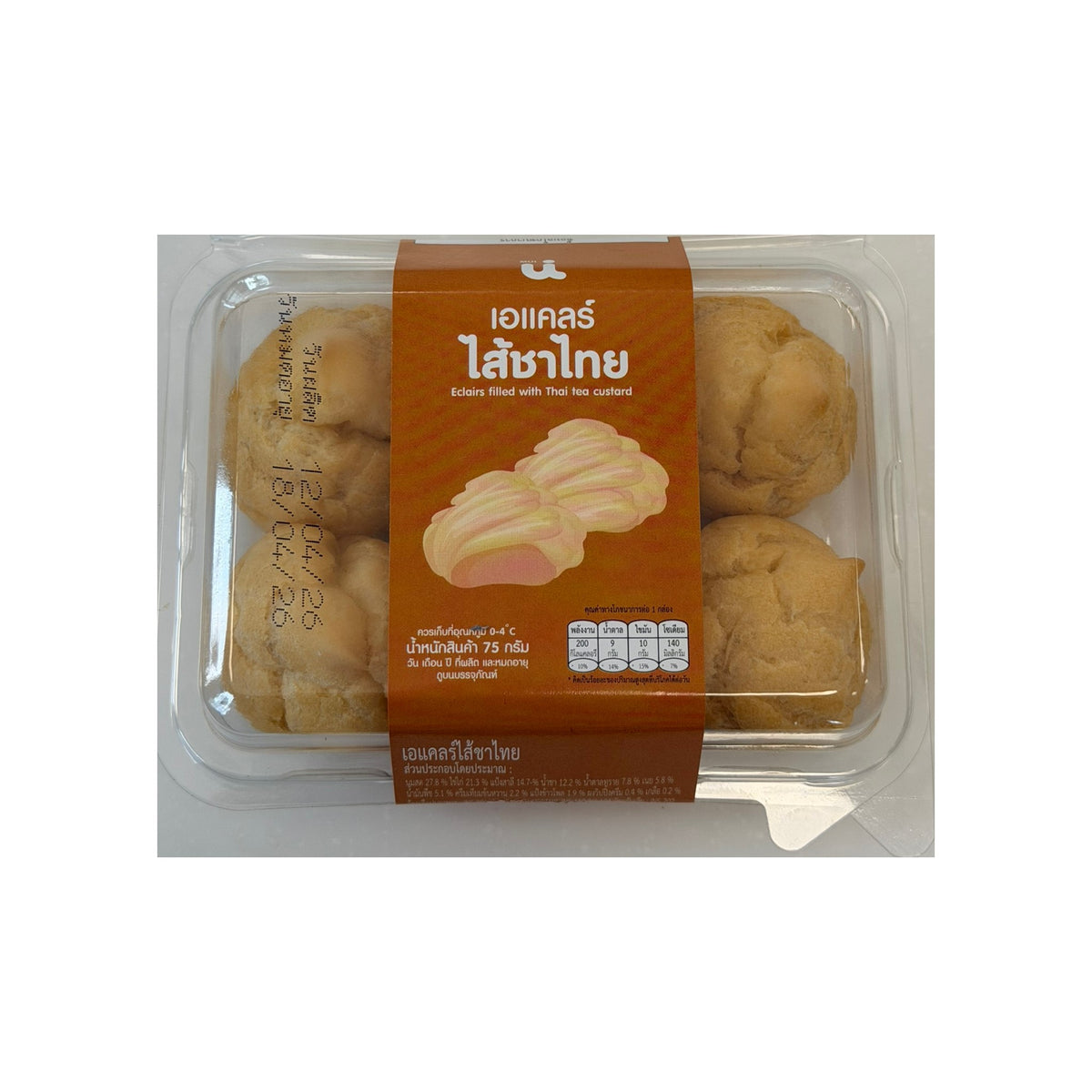 มูอิ เอแคลร์ไส้ชาไทย 75g