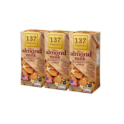 รับพอยท์ X5 : 137ดีกรี นมอัลมอนด์สูตรดั้งเดิม 180ml x3