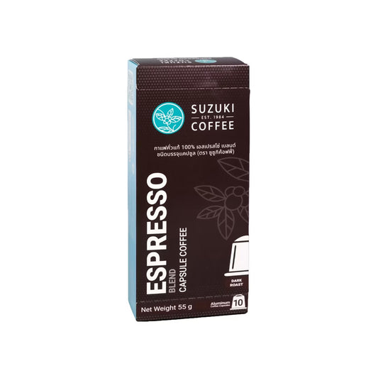 ซูซูกิกาแฟแคปซูลเอสเปรสโซ่เบลนด์ x 10แคปซูล 55g