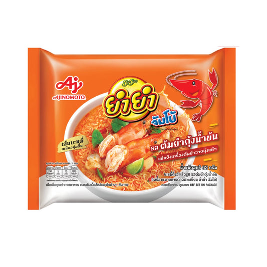 ยำยำจัมโบ้บะหมี่ต้มยำกุ้งน้ำข้น 63g