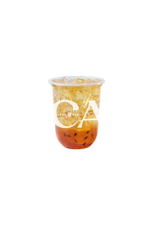เทอร์เทิล ชาเขียวพีชและเสาวรส 16oz