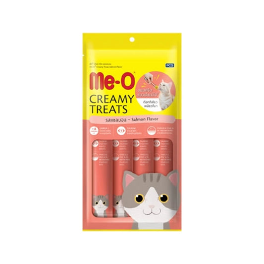 รับพอยท์ X3 : มีโอครีมมี่ทรีตขนมแมวเลียรสแซลมอล 15g x4