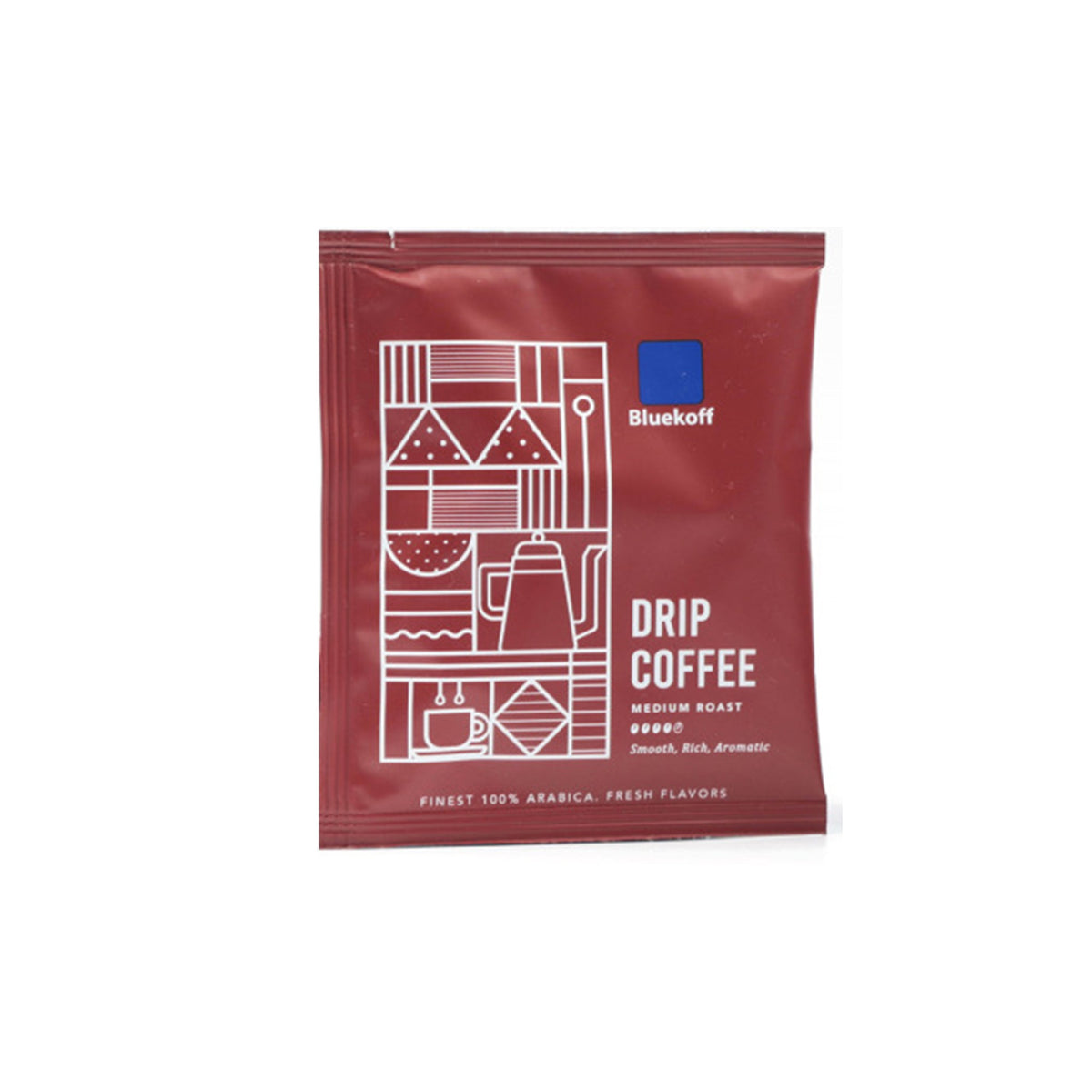 บลูคอฟกาแฟคั่วบดดริปแบ็กมีเดียมโรสท์อราบิก้า 10g
