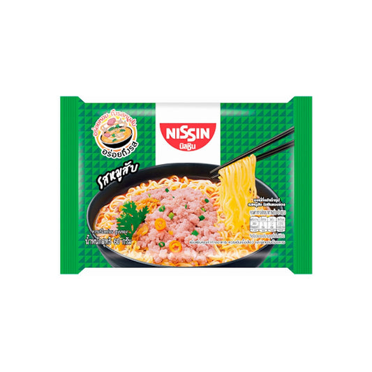 นิสชินบะหมี่กึ่งสำเร็จรูปรสหมูสับ 60g
