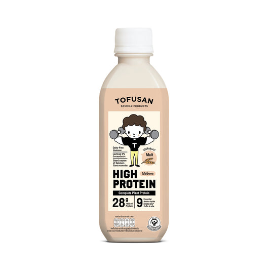 โทฟุซังสูตรโปรตีนสูงน้ำตาล 0% รสมอลต์ 350ml