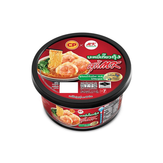 ซีพี บะหมี่เกี๊ยวกุ้งซุปสุกี้เอ็มเค 227g