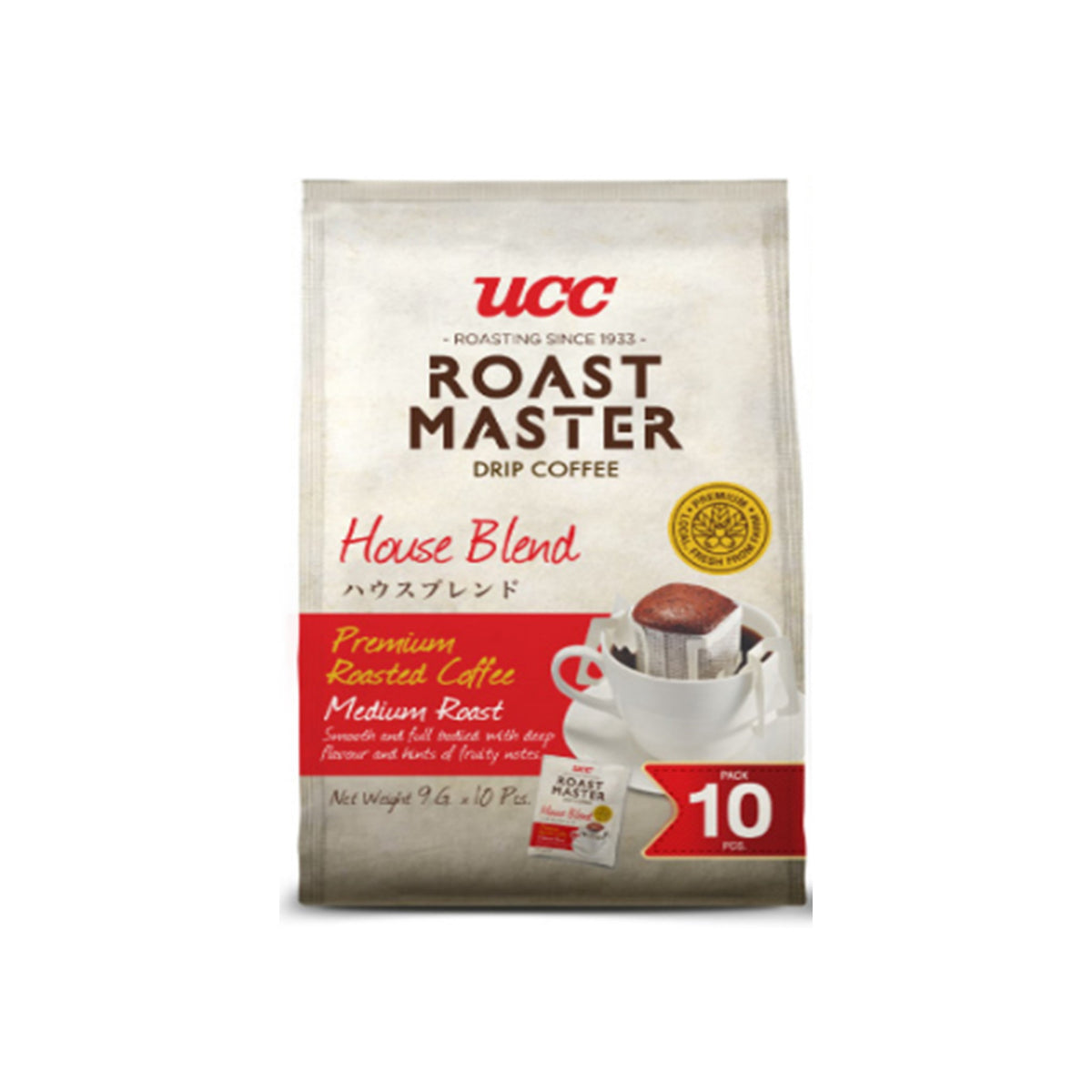 ยูซีซี โรสต์ มาสเตอร์ กาแฟดริป เฮาส์เบลนด์ 9g