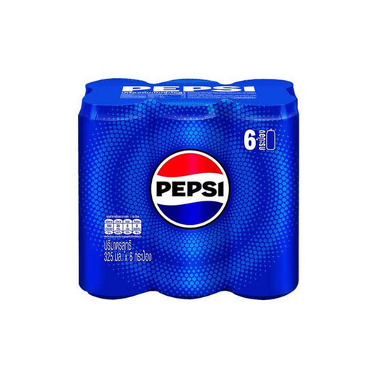 เป๊ปซี่ กระป๋อง 325ml x6