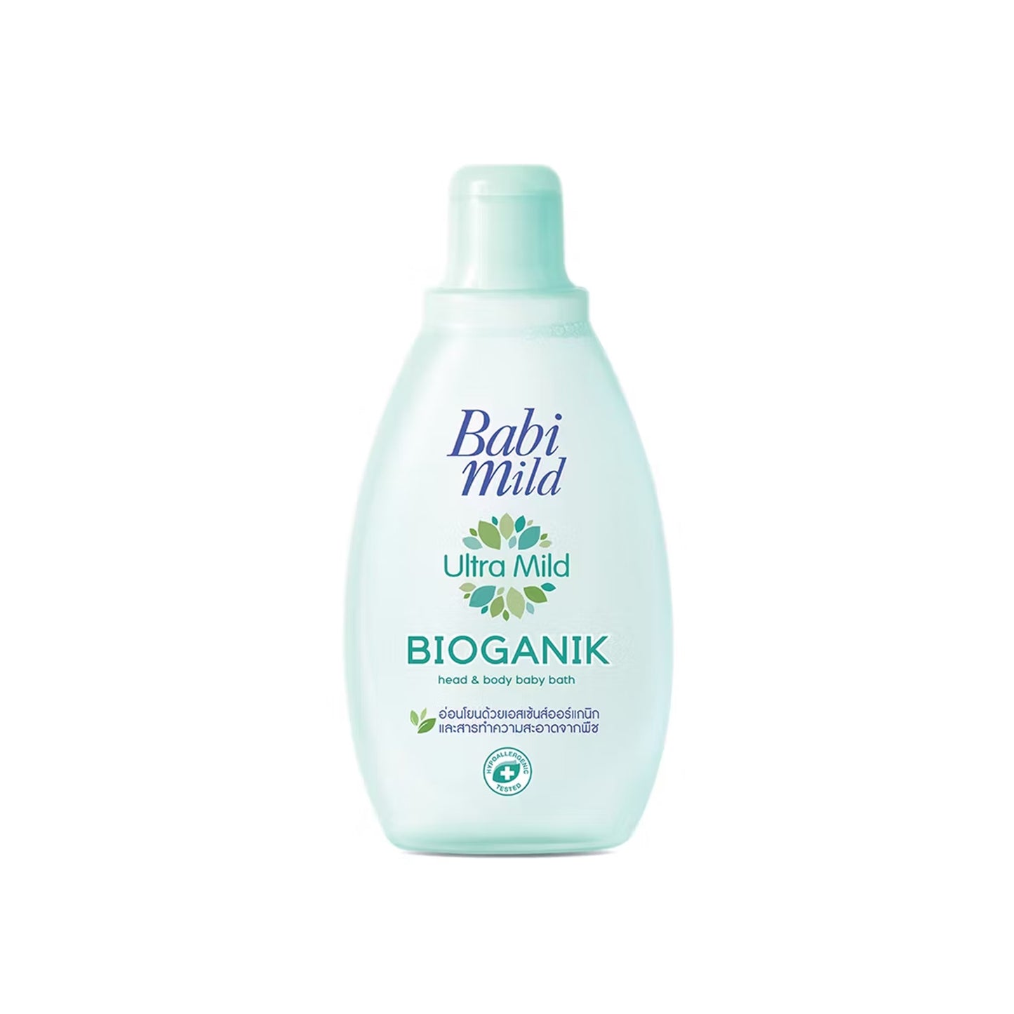 เบบี้มายด์ครีมอาบน้ำและสระผมเด็กอัลตร้ามายด์ไบโอแกนิกสีเขียว 200ml