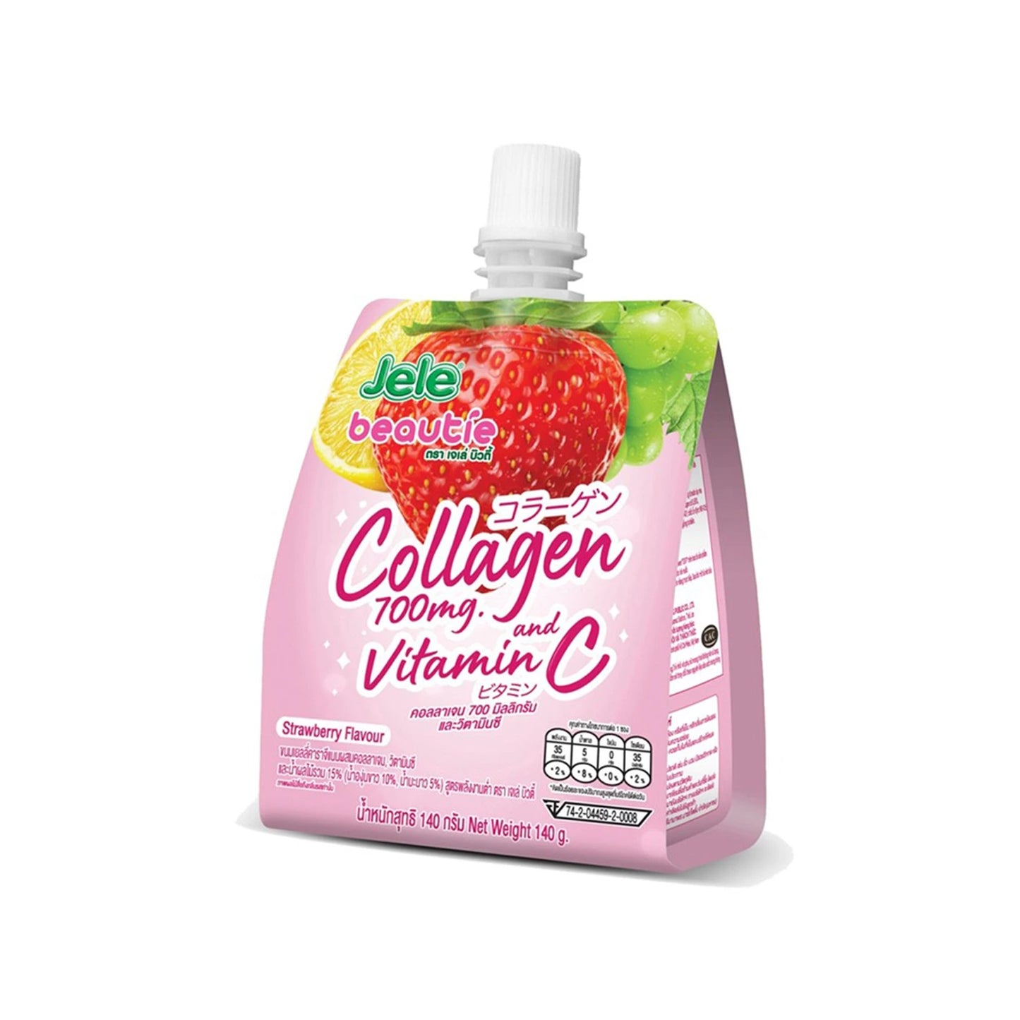 เจเล่บิวตี้เยลลี่คาราจีแนนผสมคอลลาเจนรสผลไม้รวม 140g