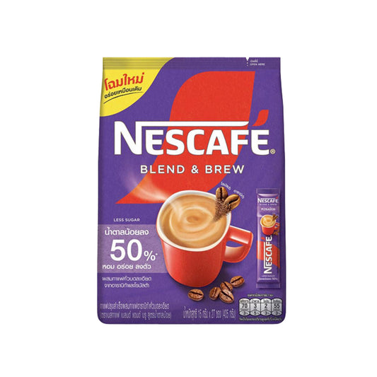 เนสกาแฟ เบลนด์แอนด์บรูน้ำตาลน้อย 15g x27s