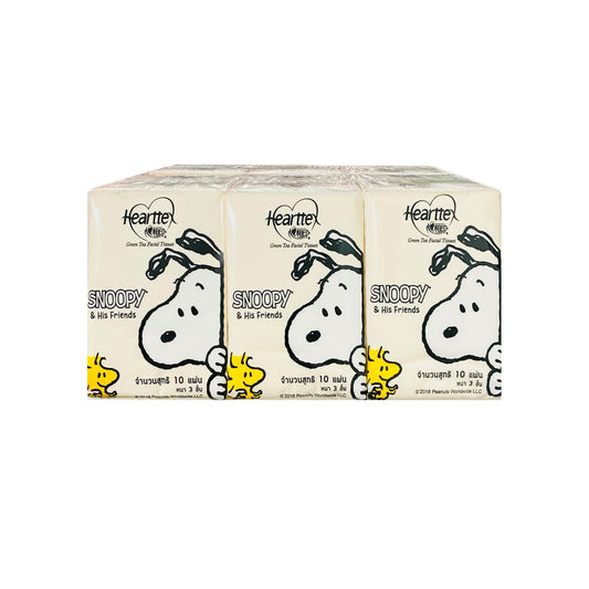 ฮาร์ทเทค กระดาษทิชชู่พกพากลิ่นชาเขียว 10pc x6