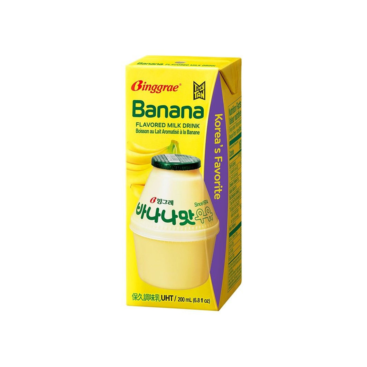 บิงกือเรนมปรุงแต่งรสกล้วยหอม 200ml