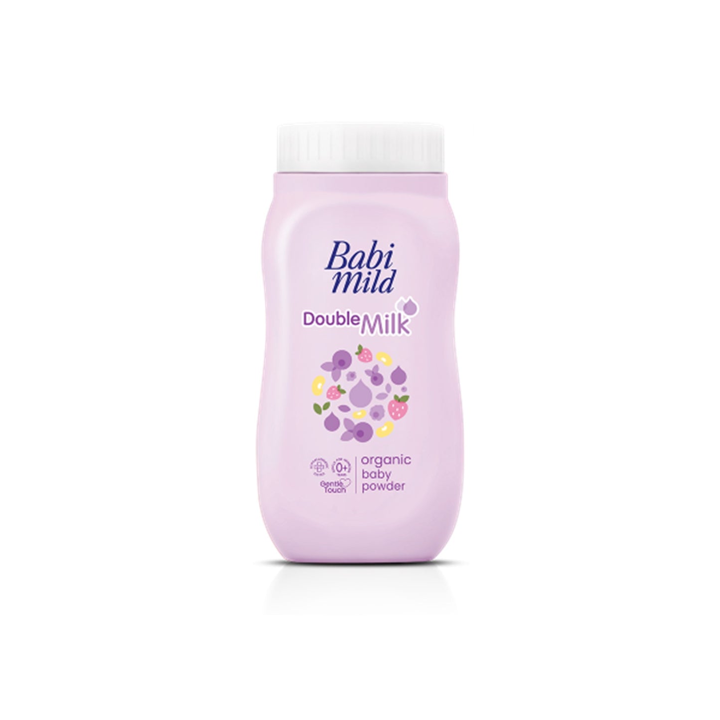 เบบี้มายด์แป้งดับเบิ้ลมิลค์สีม่วง 45g