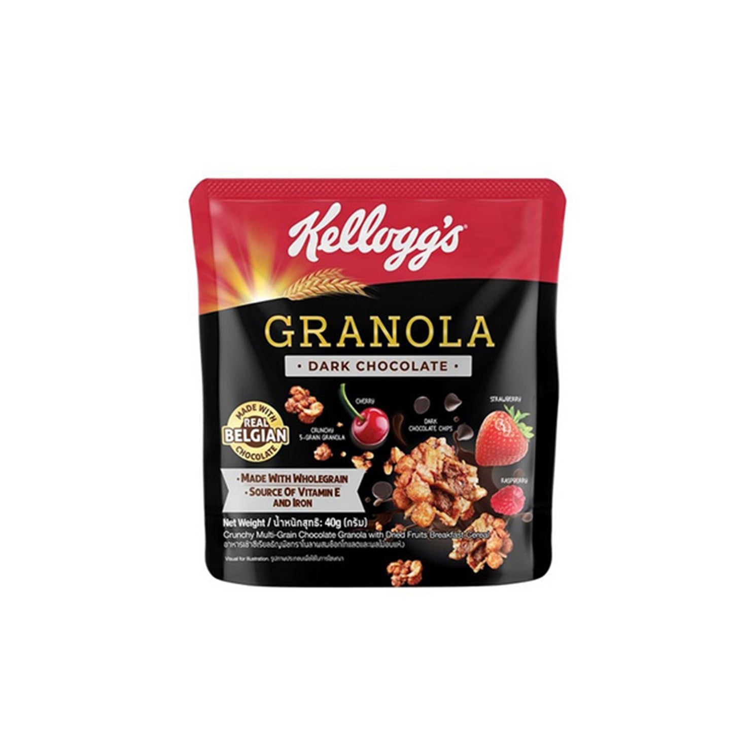 เคลล็อกส์ดาร์กช็อกโกแลตกราโนลา 40g