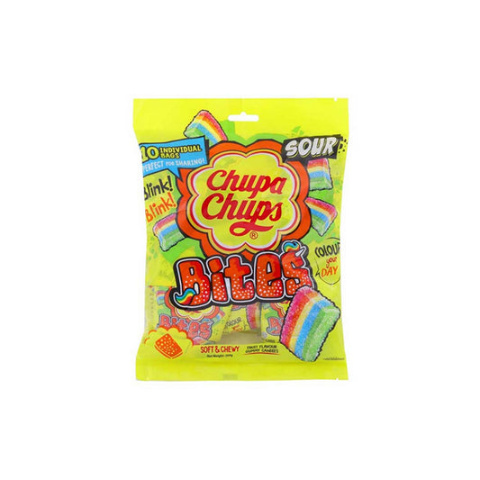 จูปาจุ๊ปส์ซาวส์ไบทส์ขนมเคี้ยวหนึบกลิ่นผลไม้รวม 26.4g