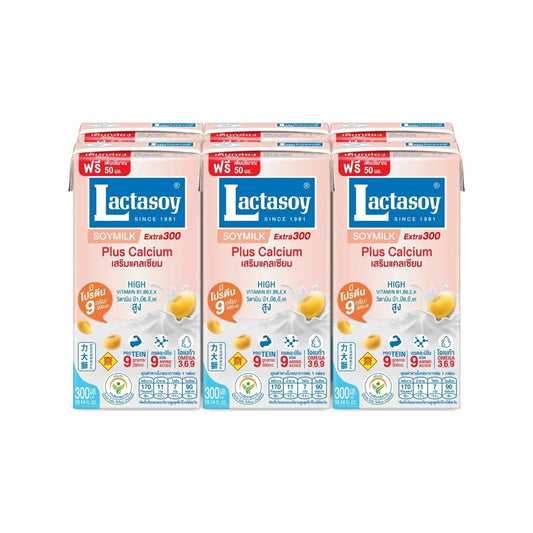 แลคตาซอย นมถั่วเหลืองสูตรเจ 300ml x6