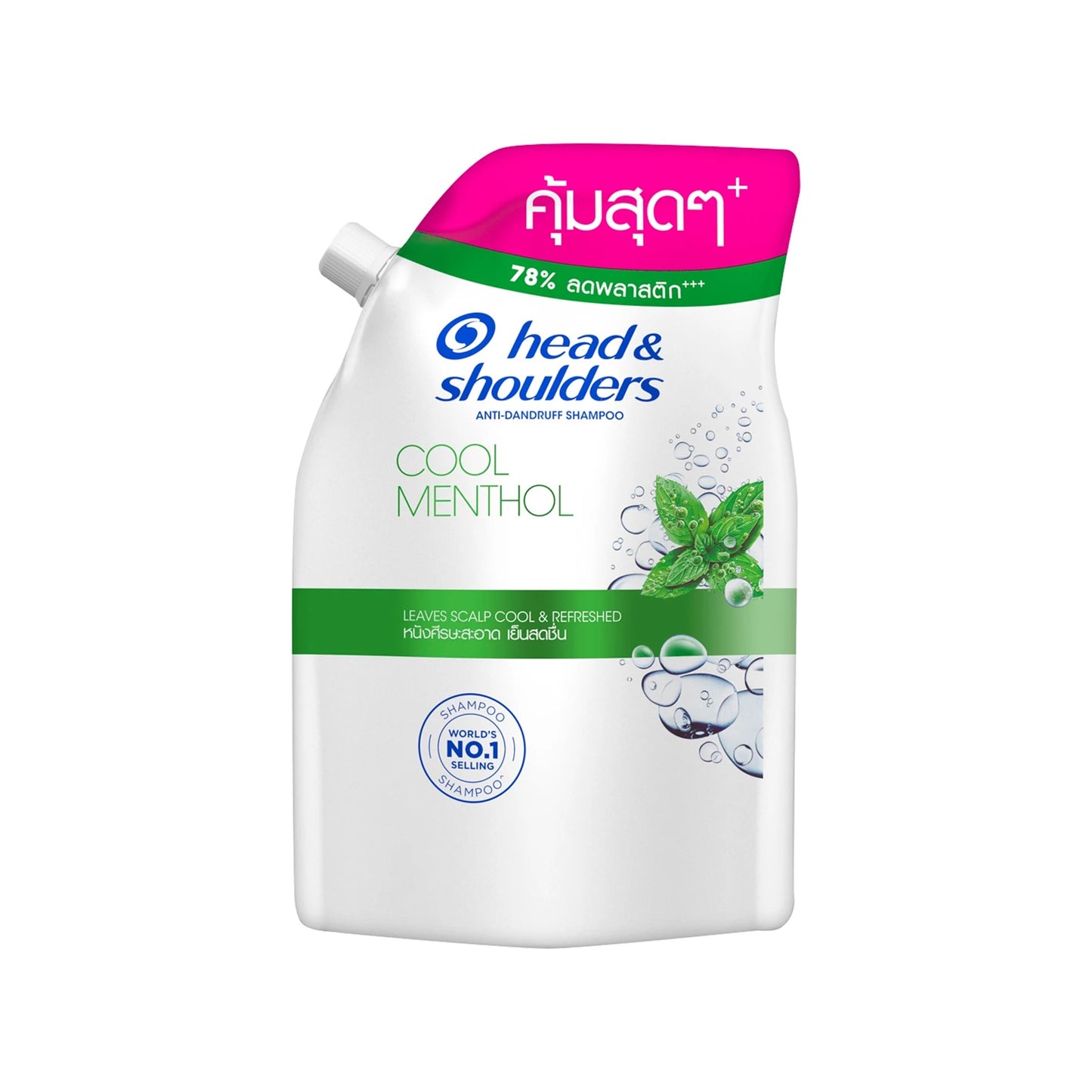 เฮดแอนด์โชว์เดอร์แชมพูคูลเมนทอลรีฟิล 380ml