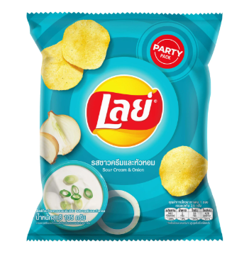 รับพอยท์ X3 : เลย์มันฝรั่งแผ่นเรียบซาวครีม 69g