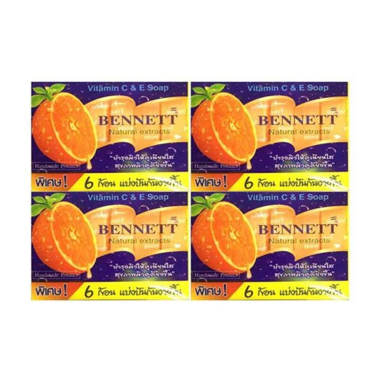 เบนเนท สบู่ก้อนวิตามินซีแอนด์อี 25g x6pc