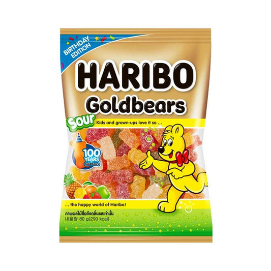 ฮาริโบ้โกลด์แบร์สซาวร์วุ้นเจลาตินรูปหมีรสเปรี้ยว 80g