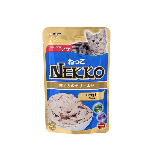 เน็กโกะอาหารแมวรสปลาทูน่าในเจลลี่ 70g
