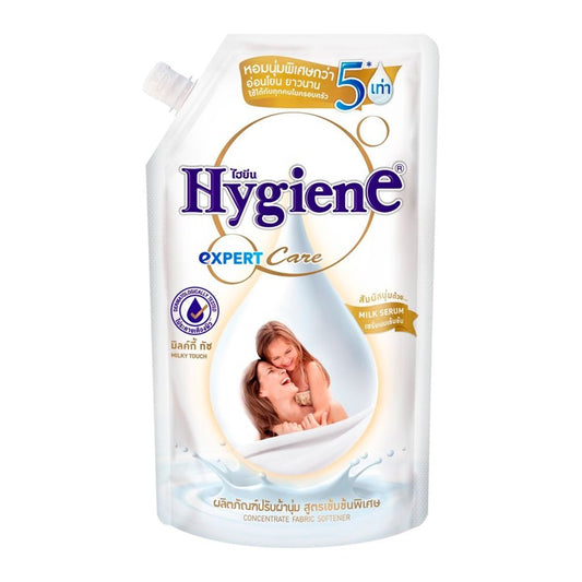 ไฮยีนเอ็กซ์เพิร์ทแคร์น้ำยาปรับผ้านุ่มสูตรเข้มข้นกลิ่นมิลค์กี้ทัชสีขาว 480ml