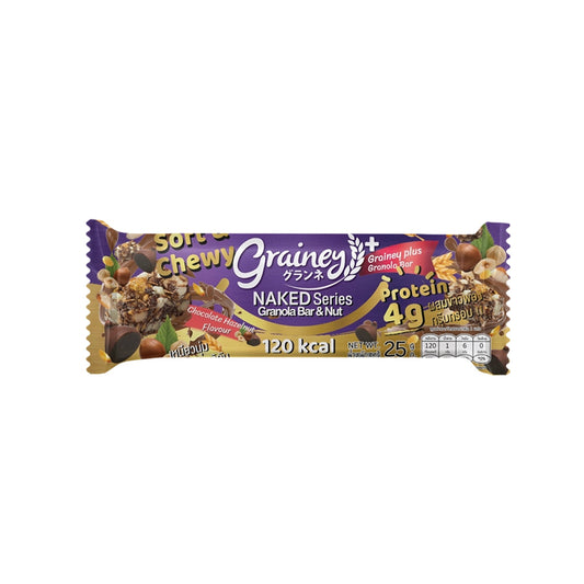 เกรนเน่ย์พลัสกราโนล่าบาร์รสช็อกโกแลตเฮเซลนัท 25g