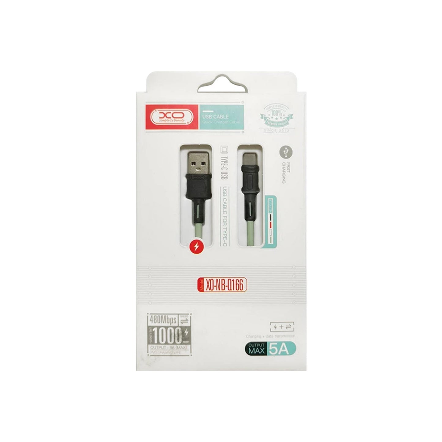เอ็กซ์โอ สายชาร์จไทป์ซี Type-C 5A XO-NB-Q166T