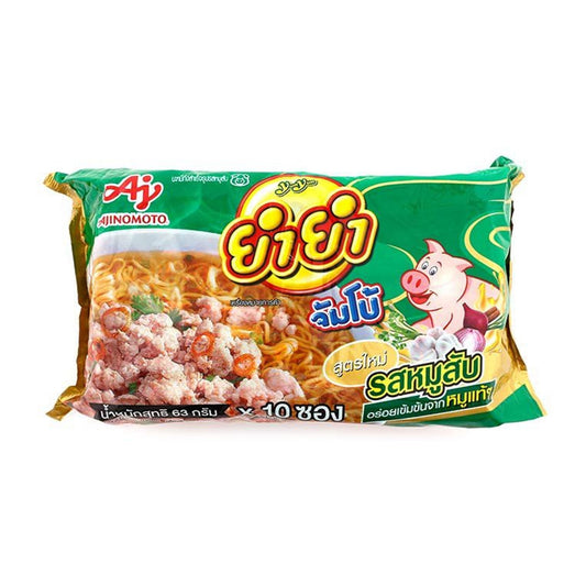 ยำยำจัมโบ้บะหมี่กึ่งสำเร็จรูปรสหมูสับ 60g x 10