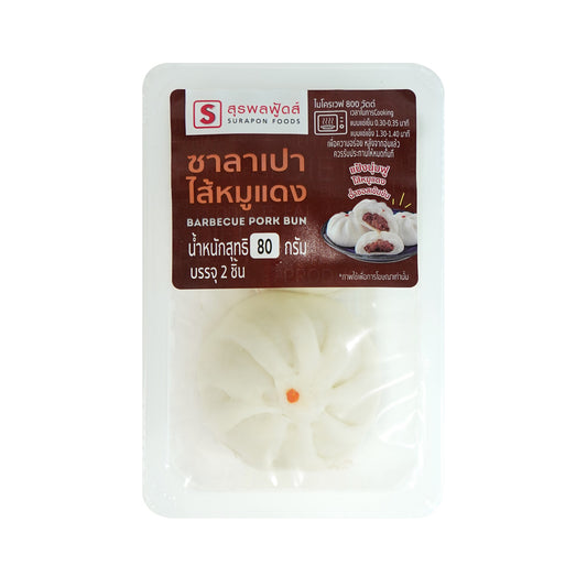 สุรพลฟู้ดส์ ซาลาเปาไส้หมูแดง 80g
