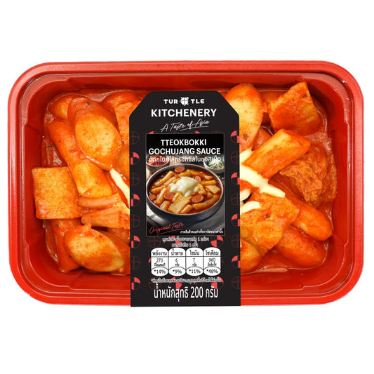 เทอร์เทิล ต๊อกโบกีไส้กรอกและชีสในซอสเผ็ดสไตล์เกาหลี 200g