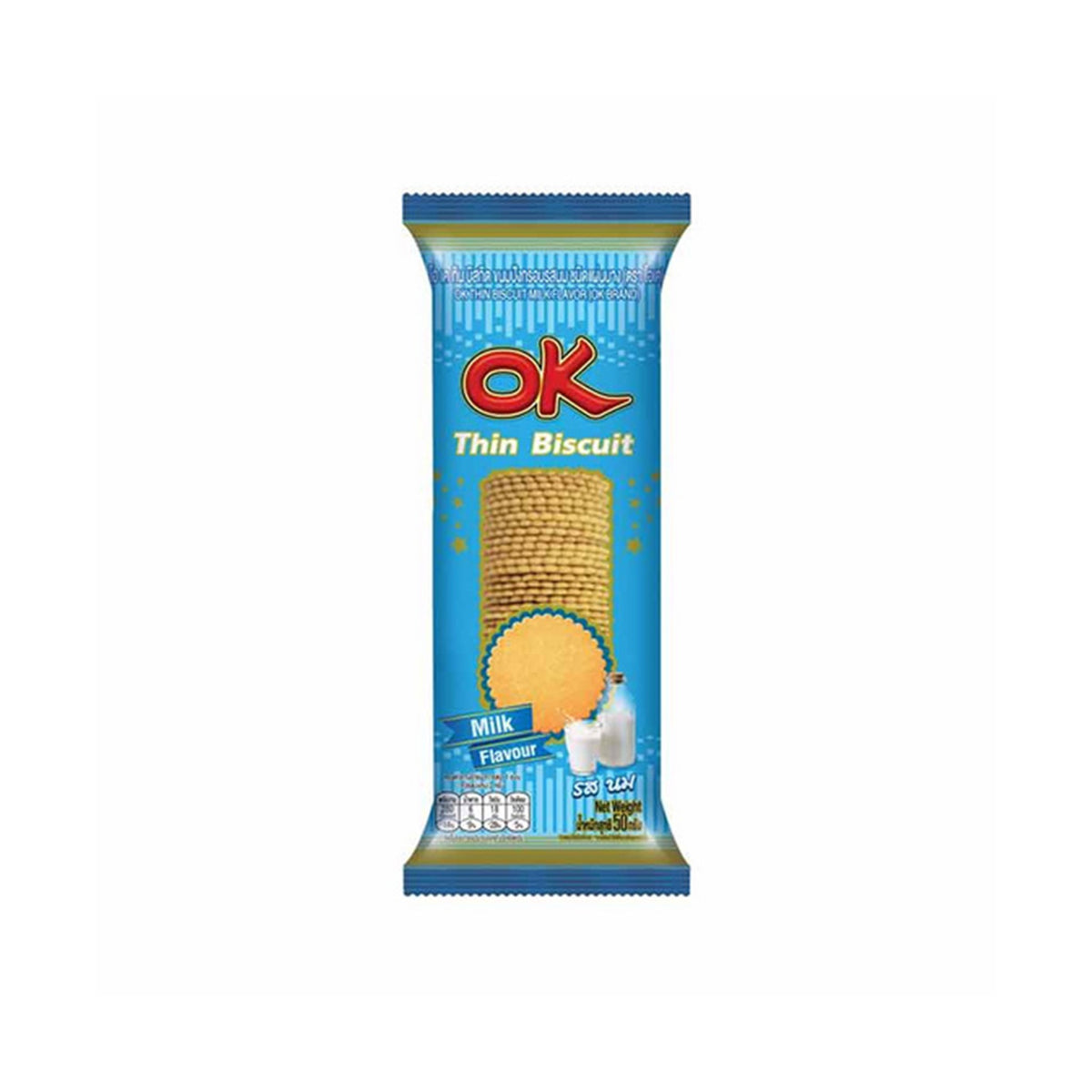 โอเคทินขนมปังรสนม 50g